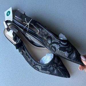 Elegant Black Lace Women's Shoes